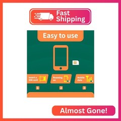 Korean SIM Card-High Speed 4/5G LTE for Fast Browsing,30 Days Plan,1GB Prepaid D