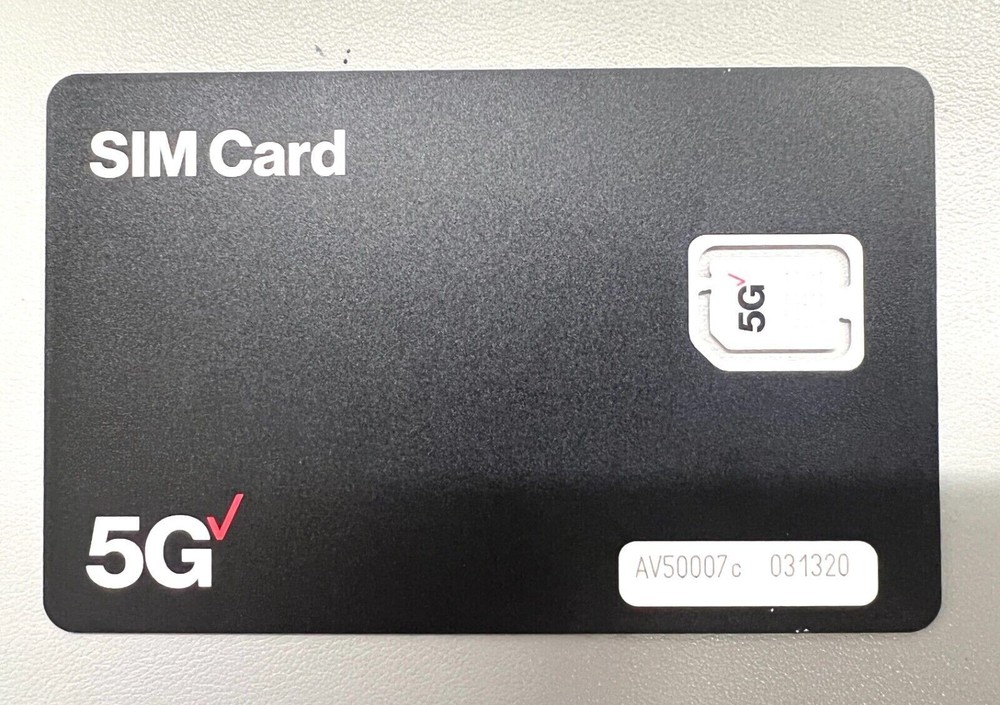 Verizon Sim Card Postpaid/Prepaid 5G Nano SIM Card Good for activation Newest