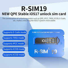 R-SIM19 QPE Stable Nano Unlock SIM Card For iPhone 15 14 13 12 Pro Max 11 IOS17