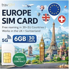Travel SIM Card with Unlimited Calls & 4G/5G Data