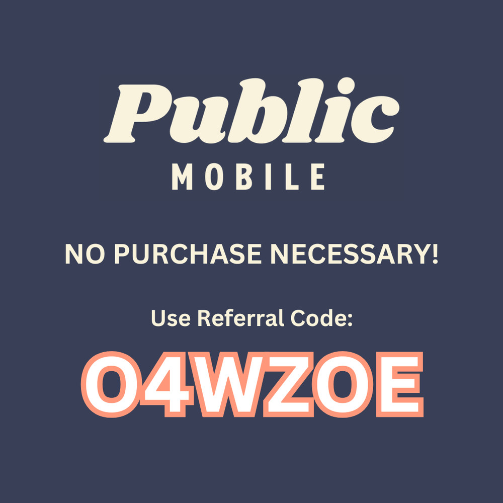 Public Mobile (No SIM) GET $10 OFF ACTIVATION Referral Code: O4WZOE
