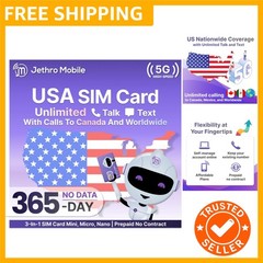 Unlimited Talk & Text Cell Phone Plan, 5G/4G LTE, Compatible with GSM Senior …