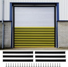 3″ Garage Door Brush Seal Kit, for Roll Up Doors 8 x 8ft, Nylon Brush Aluminum