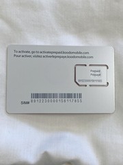 Koodo Mobile Prepaid Sim Card- Standard/Nano/Micro *BRAND NEW, NEVER ACTIVATED*