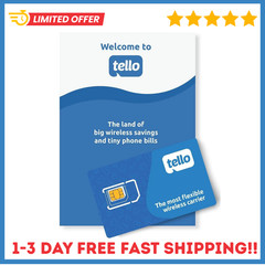 Tello Mobile – Bring Your Own Phone – 3 in 1 Gsm SIM Card Kit *new*