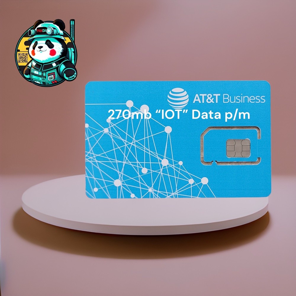 AT&T Business USA/CANADA/MEXICO “IOT” Data ~ 270mb P/M for 360 Days Zello RealPT
