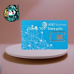 AT&T Business USA/CANADA/MEXICO “IOT” Data ~ 270mb P/M for 360 Days Zello RealPT
