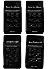 4 x SIM Adapter converter SET iPhone Android Samsung Card Micro Standard Nano