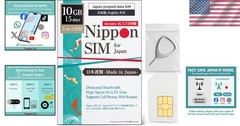 Convenient Japan SIM Card – 15-Day, 10GB 4G LTE with Easy iPhone/Android Setup