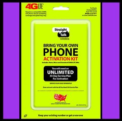 Straight Talk SIM Card Verizon Network 4G LTE Activation CDMA Kit with Sim Tool