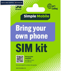 Simple Mobile Bring Your Own Phone Prepaid SIM Kit | 3-in-1 CDMA Sim Card