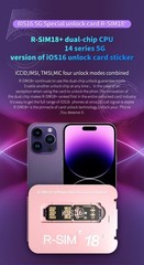 R-SIM18+ 2023 RSIM Nano Unlock iOS16 Card For iPhone 14 13 12 11 Pro Max MINI