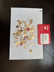 Lot of 5 Used activated sim card usa for testing or bypass only