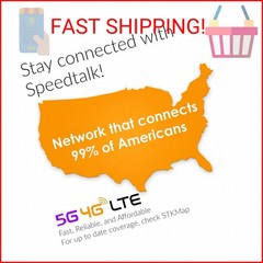 SpeedTalk Mobile $5 Prepaid Smart Watch SIM Card Kit for 5G 4G LTE Smartwatch, W