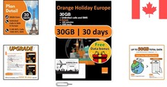 Ultimate Orange SIM: 30GB 5G Data, Unlimited Texts, & Global Calls